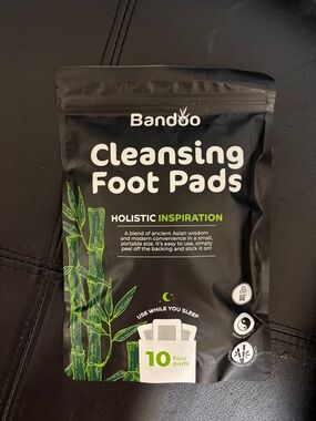 Bandoo Cleansing Foot Pads - 10 ct New in Sealed Bag
